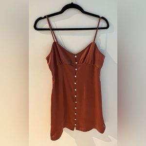 Wilfred orange satin dress